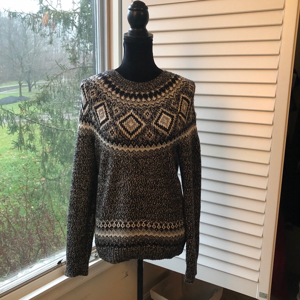 Old Navy fair isle sweater (S)